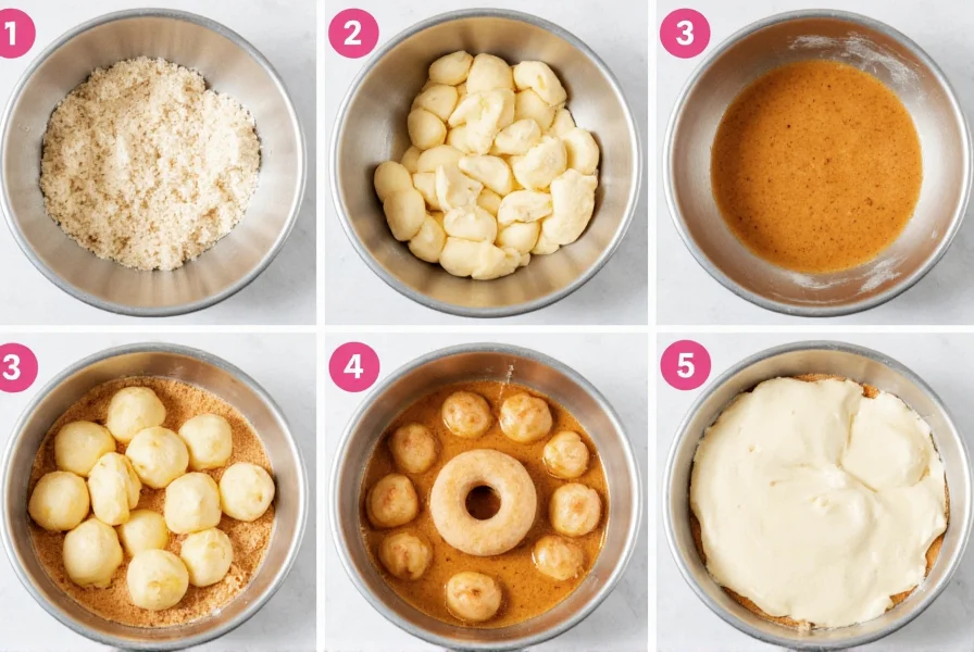 Step-by-step process of making homemade cinnamon roll donuts with yeast dough, cinnamon sugar filling, and cream cheese glaze