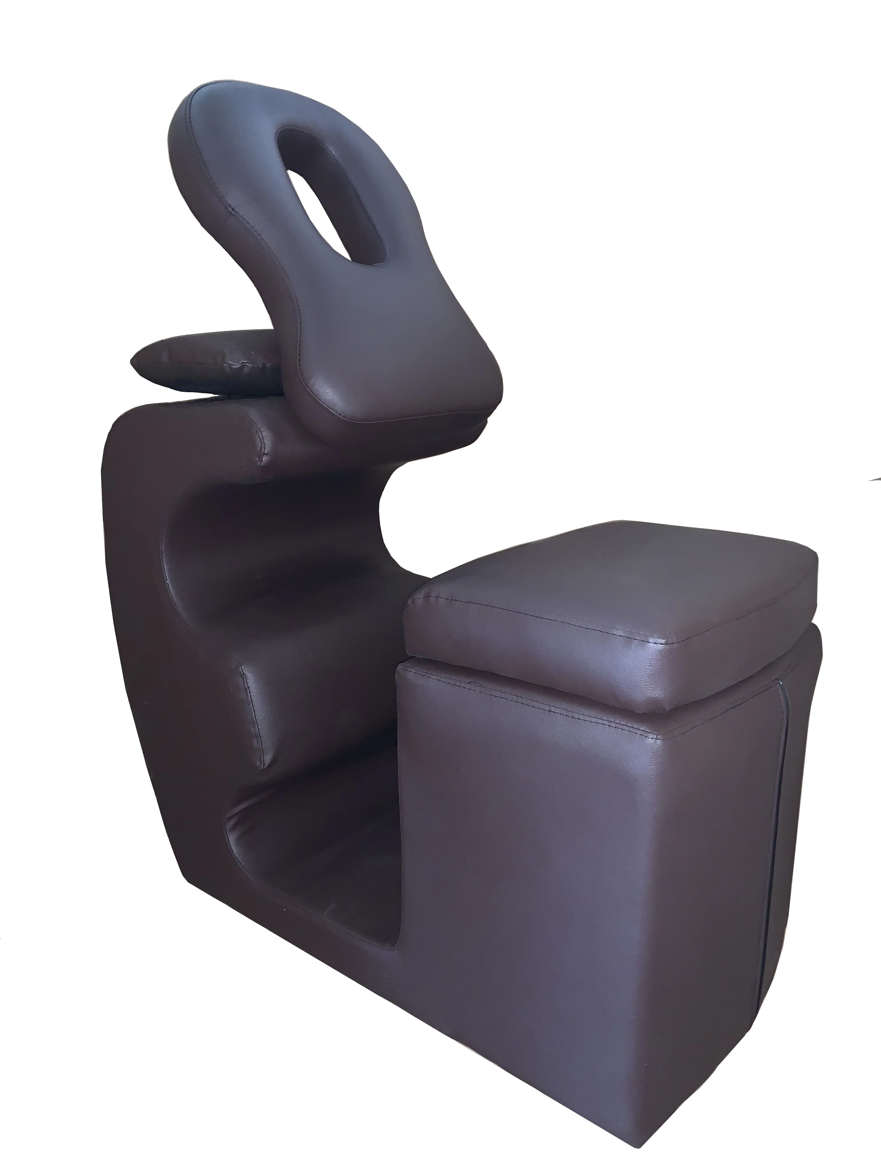 High quality Burgundy Metal Portable massage Chair