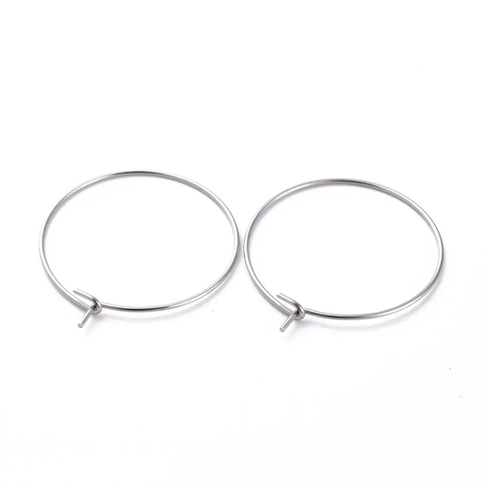 

Pandahall 25mm 304 Stainless Steel Wine Glass Charms Hoop Earring Findings