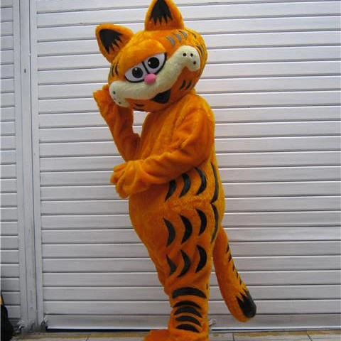 Lucu Garfield Kostum Maskot untuk Orang Dewasa, Kucing Garfield Maskot Kost...