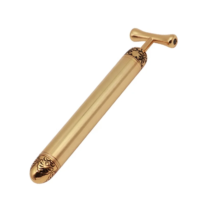 

Chinese Style Facial Massager Brass Golden Electric Beauty Bar