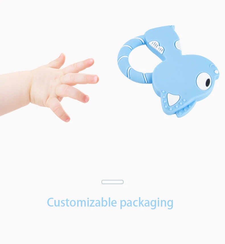 custom baby silicone teethers wholesale