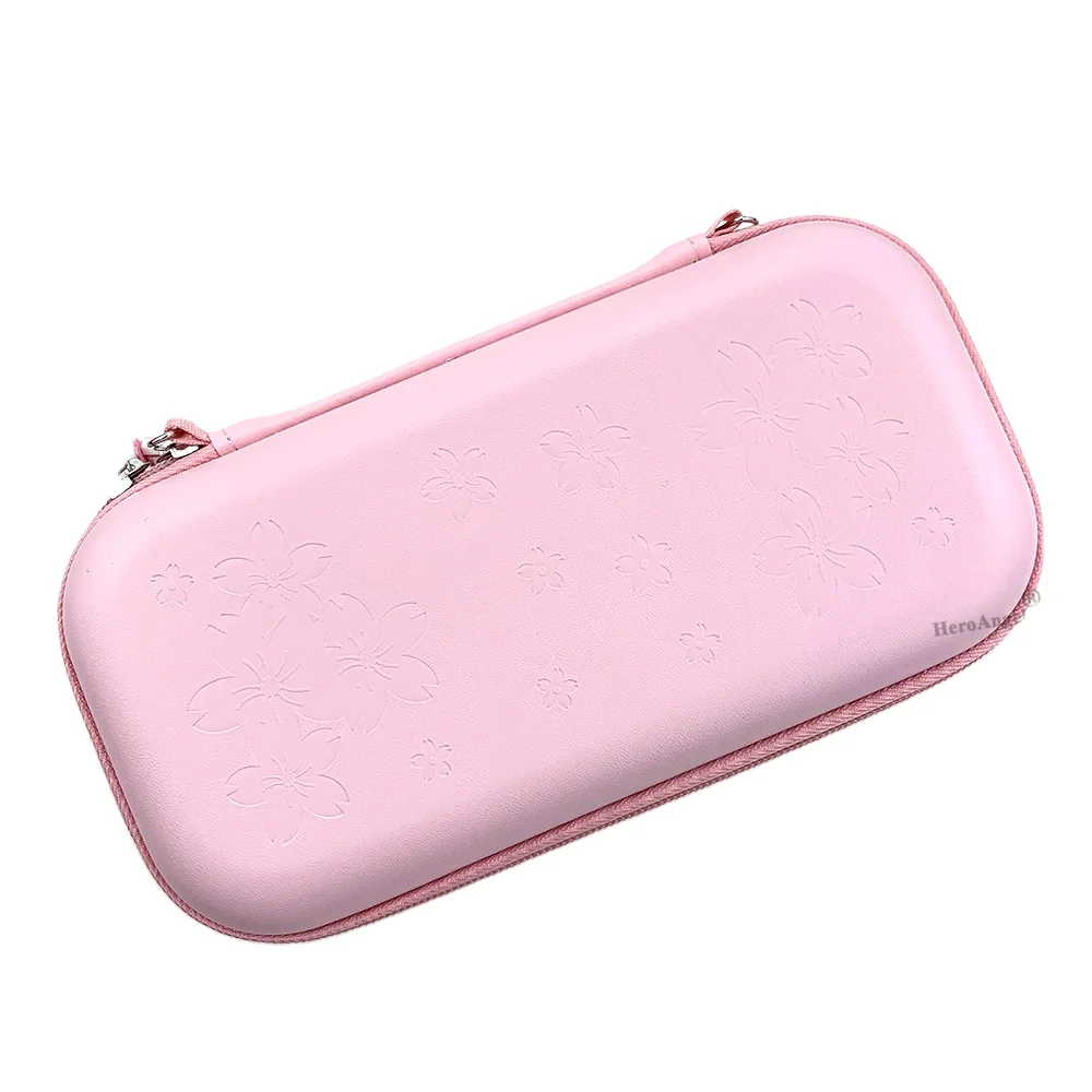 

2021 Outdoor Hard Shell Storage Bags For NS Console And Accessories Cute Pink Carry Case For Nintendo Switch