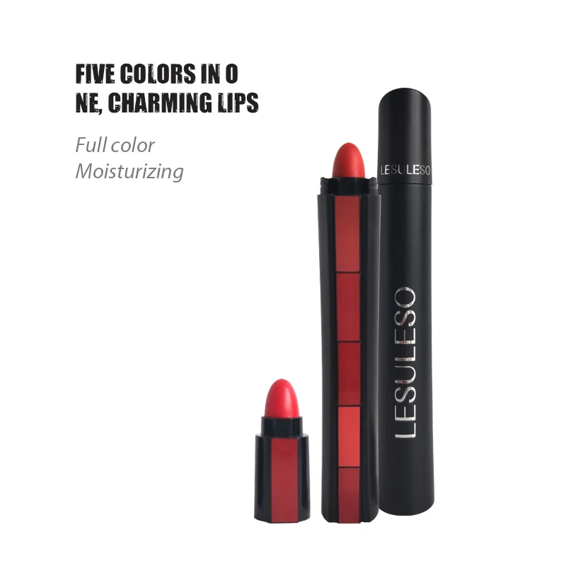 

Private Label Nude Moisturize Set Long Lasting Lip Stick Waterproof Lipgloss Matte 5 In 1 Lipstick