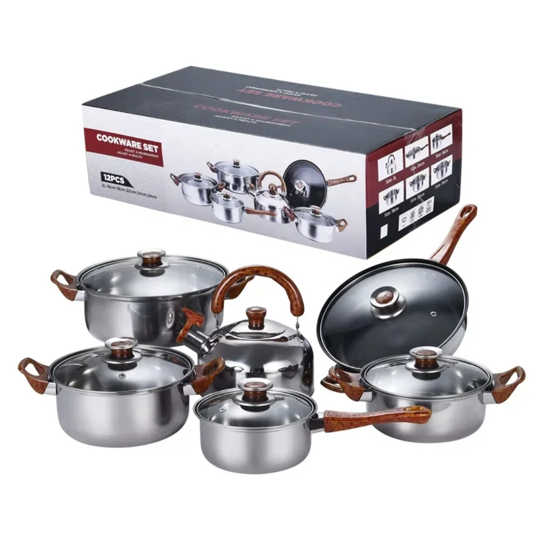 

hot sale pot set stainless steel hot pot casserole set cookware set cooking pot