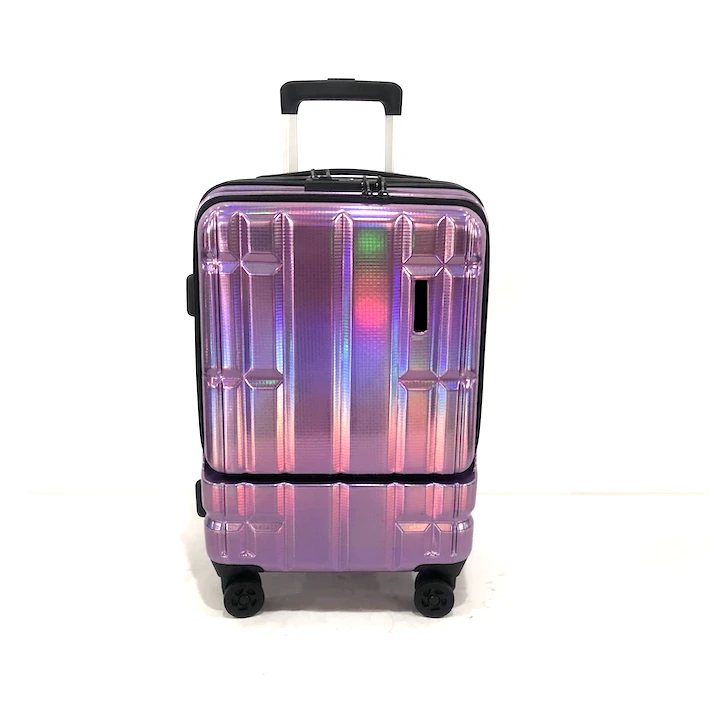 

Smart luggage case with Front laptop design Can Weight GPS Positioning Suitcase USB Charging Double TSA Luggage with scale, Customized colors