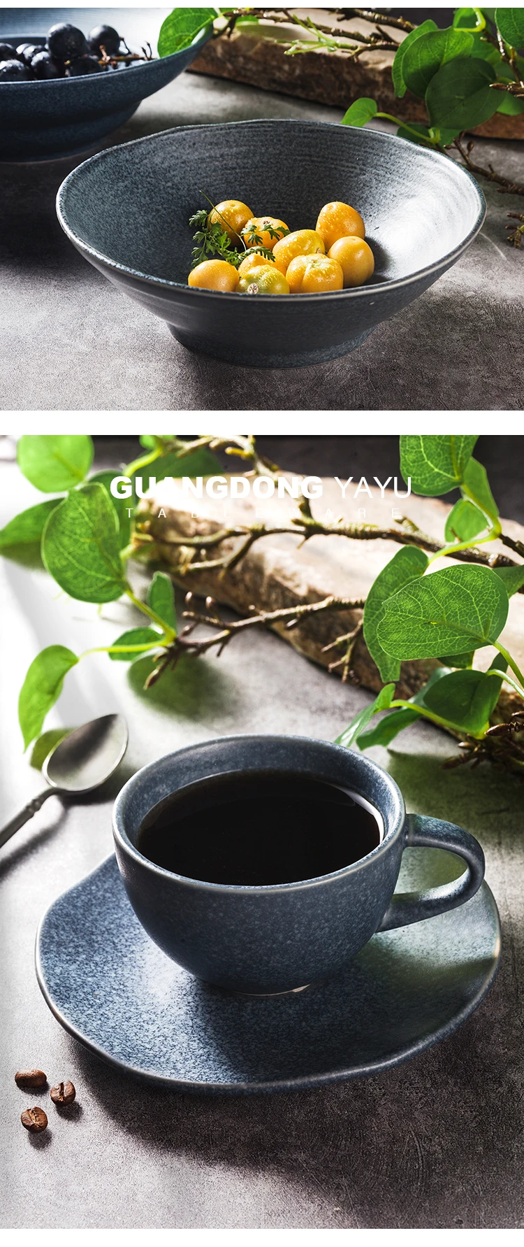 Wholesale Yayu Japanese Style China Dining Dishes Bowls Plates Set Homeused Porcelain Dinner