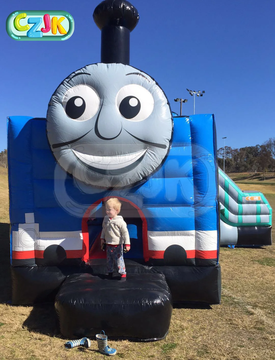 Jungle Train Engine Inflatable Bouncer Inflatable Bouncer Combo Jumping