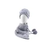 2Pcs Kids Winter Knitted Hats and Scarf Set Warm Fleece Lining Cap for Girls
