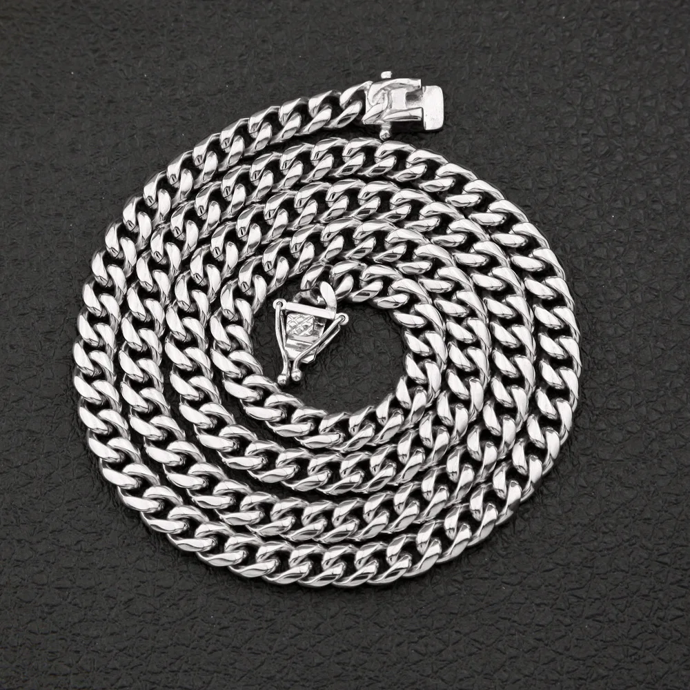 

High grade stainless steel men's hip hop Cuban snake mens byzantine necklaces pendant