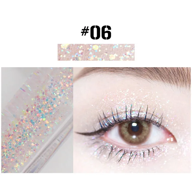 

10 Colors Diamond Cosmetic Eyeshadow Private Label Liquid Glitter Eyeshadow With Free Sample