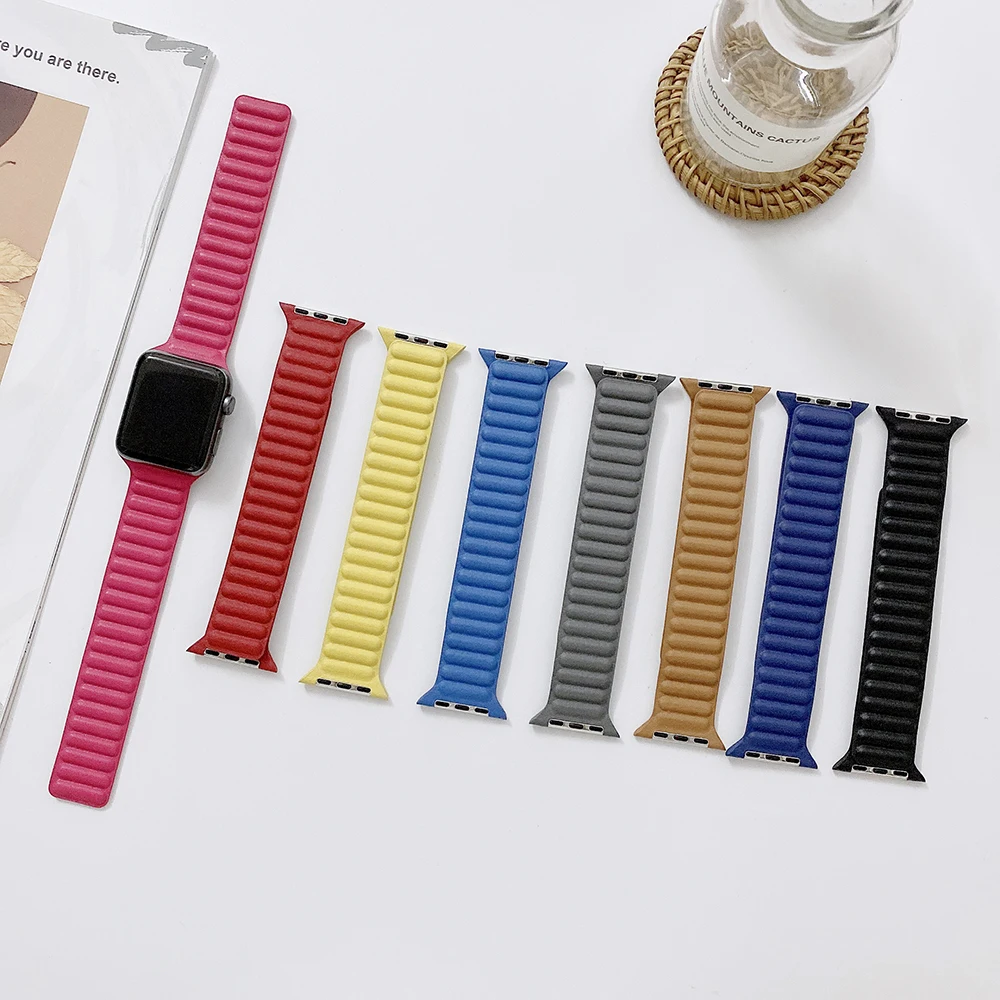 

Yeeyou 38mm 42mm Nylon Magnetic Loop Fashion Smart Watch Band for Apple Watch123 Watch Strap, Silver