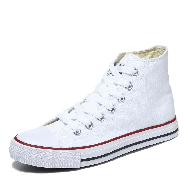 

RN RUN AHEAD latest high cut casual men sports design vulcanized blank canvas high top shoes cotton oem white plain sneakers