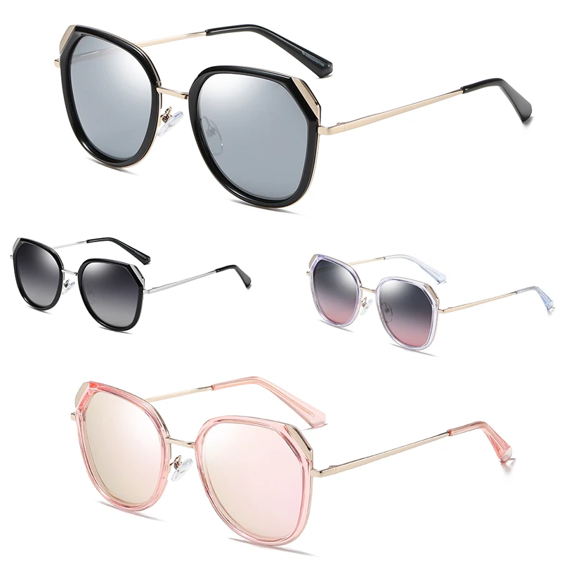 

Ladies Fashion Cat Eye UV Protection Outdoor Cycling Casual Sunglasses, Gun/silver/gold