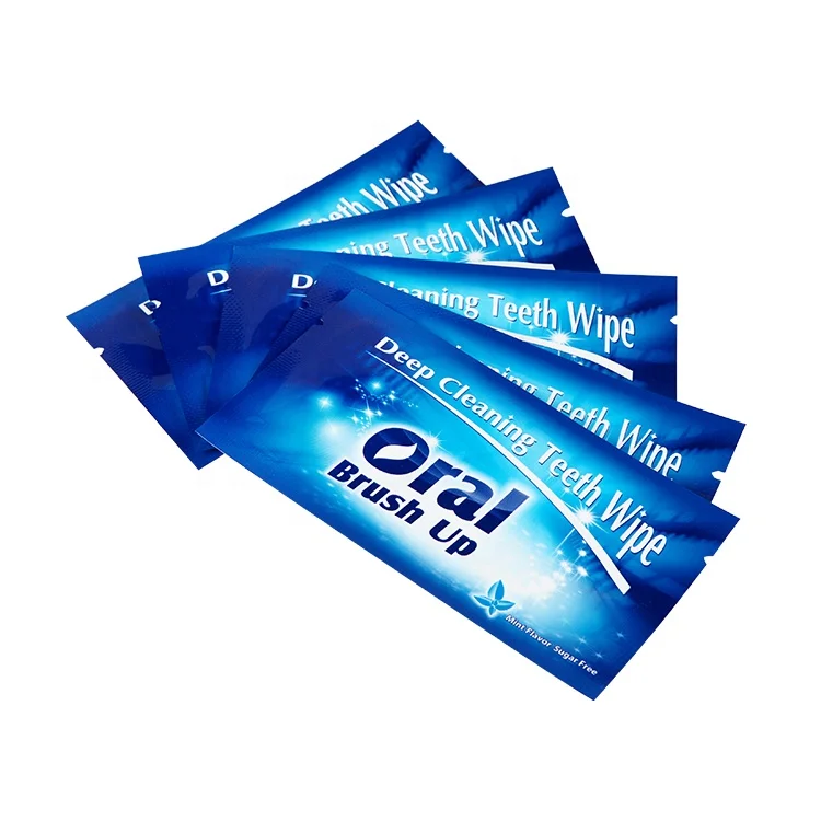 

Wholesale Private Label dental Teeth Whitening Wipes, Blue