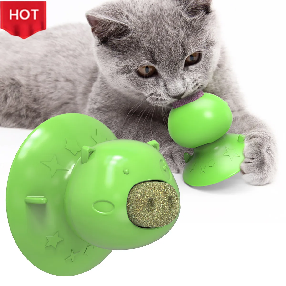 

2020 New Smart Pet Chew Toy Ball Rubber Licking Toys Cat Pet Dog Toys, Customizable