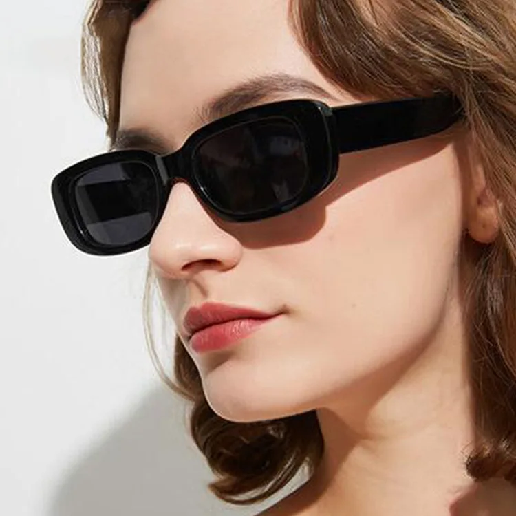 DLL9031 DL Frameless sun glasses brand designer Custom fashion small rectangle shades new trendy rimless sunglasses 2021 women, 6colors