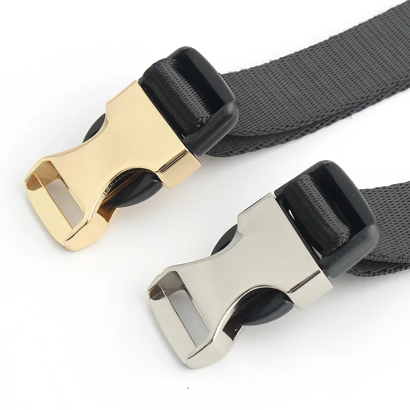 

Nolvo World New 20mm Silver Detachable Metal Strap Belt Bag Buckles Tactical Dog Metal Quick Release Buckles For Shoes Handbag