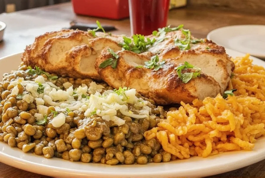 Close-up of saffron-infused Persian rice dish with golden crust at Saffron Patch restaurant