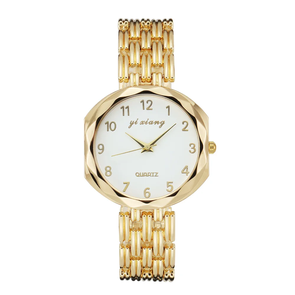 

Best Quality Sky Dial Steel Circle Chain Women Bracelet Watch Numbers Quartz Jewelry Set