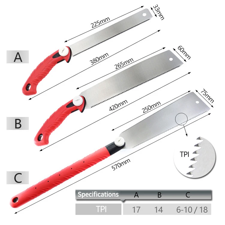 
Steel Blade Pruning Saw Handsaw Garden Saw Pole Saw Jab Saw 