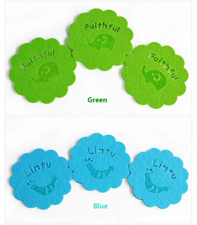 

Wholesale custom felt coaster coaster non-stick coaster table protector drink coffee tea hot juice, home/bar/kitchen, Customized color