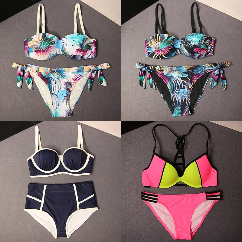 
Custom OEM Bikini Woman Beach Private Label Ladies Two Piece Swimwear 