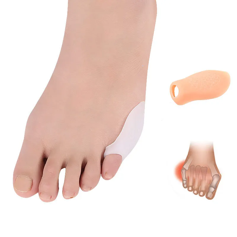 

Silicone Gel Little Toe Corrector Thumb Valgus Protector Hallux Valgus Bunions Separator