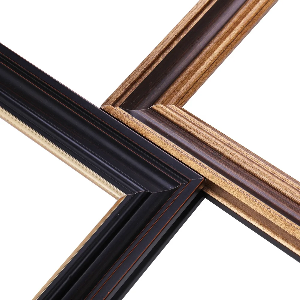 Factory Wholesale Bulk Dark Brown Rustic Gold Wooden Wall Picture