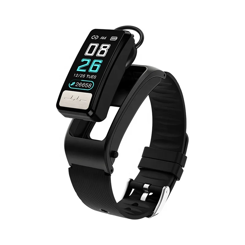 

2020 healthy Waterproof New 2 in 1 SmartWatch and earphone X5 Wrist Smart Bracelet ECG PPG Detection Fitness Tracker Watch