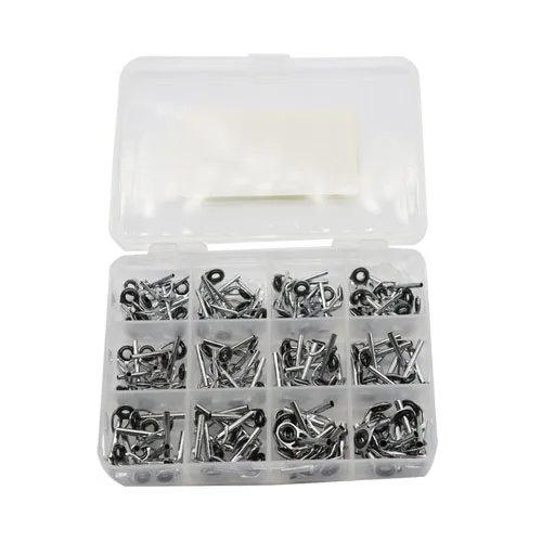 

120pcs Fishing Rod Top Guide  Tip Repair Kit DIY Eye Rings Tool Accessories, Picture