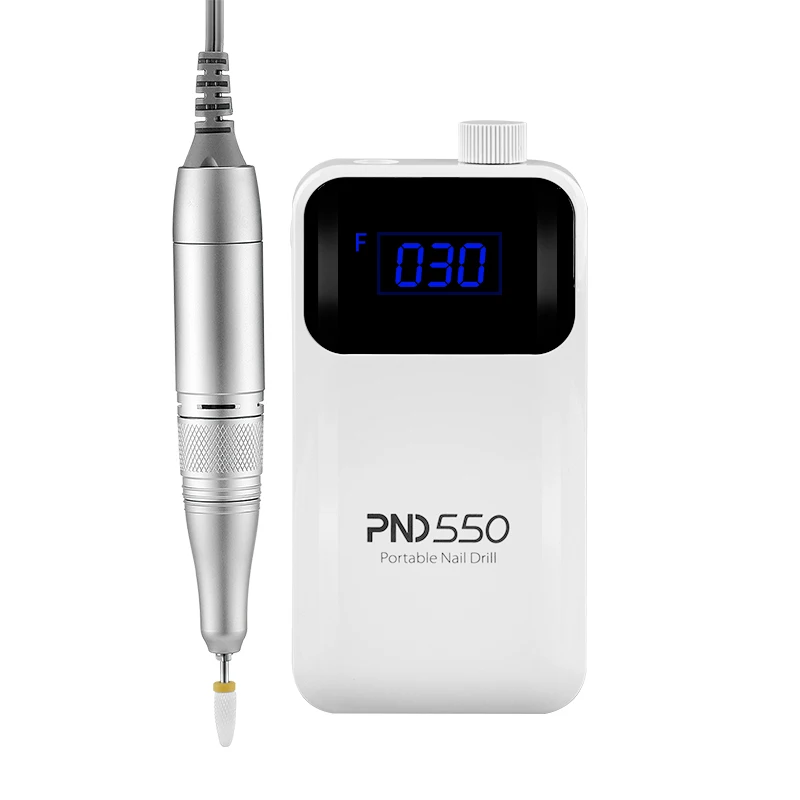 

Portable cordless nail drill machine rechargeable professional electric nail file, White, green