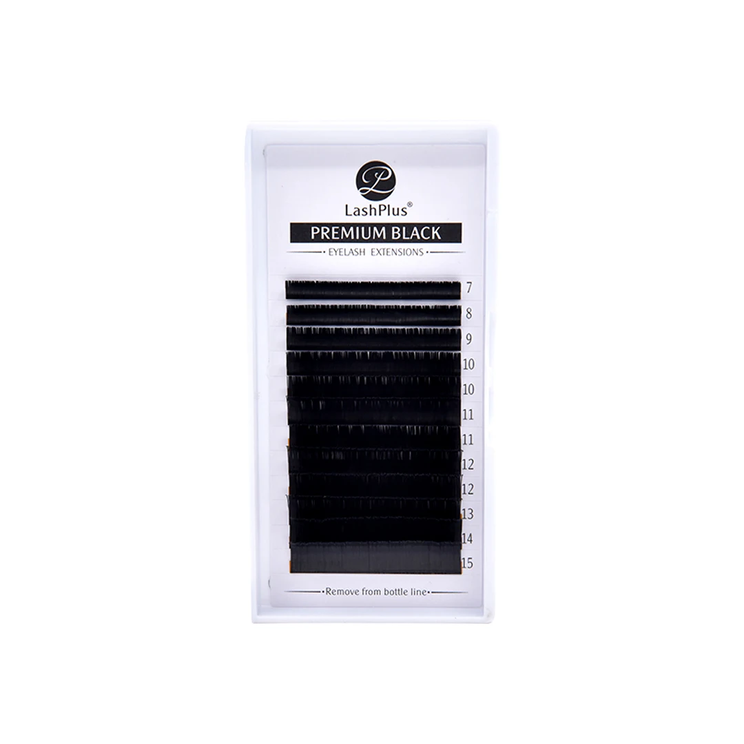 

Individual lash customized j curl pbt mink classic eyelash extensions korea vendor mix lash tray 0.15, Black