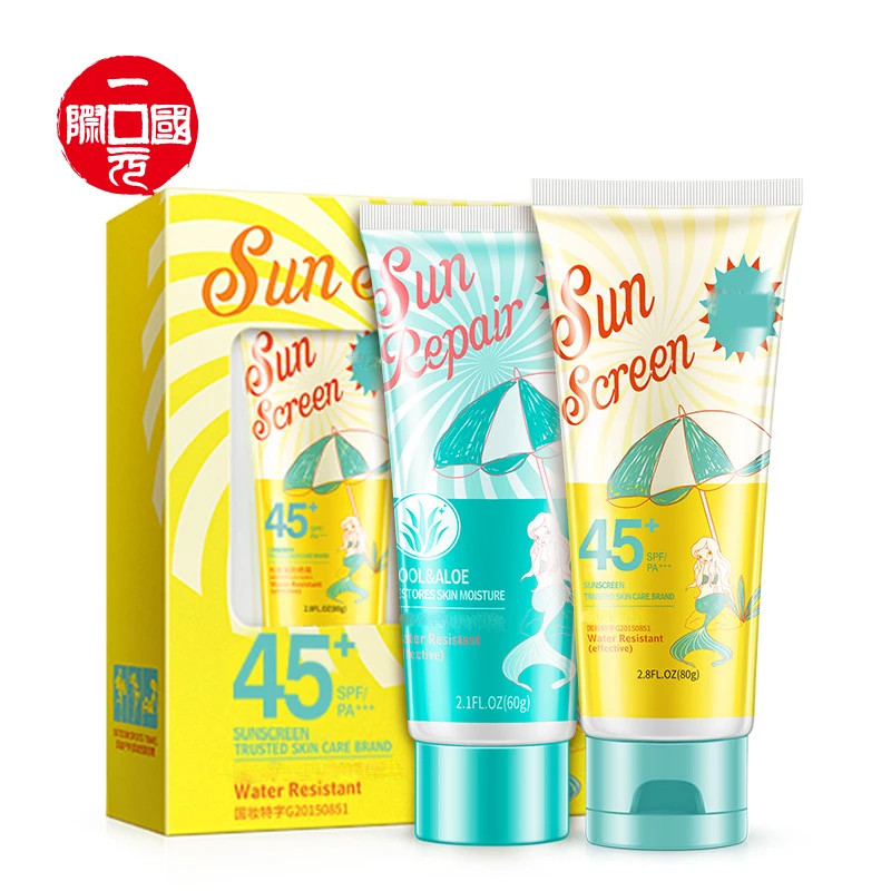 

Hot sale 2021 UV Protector natural face sunscreen 45