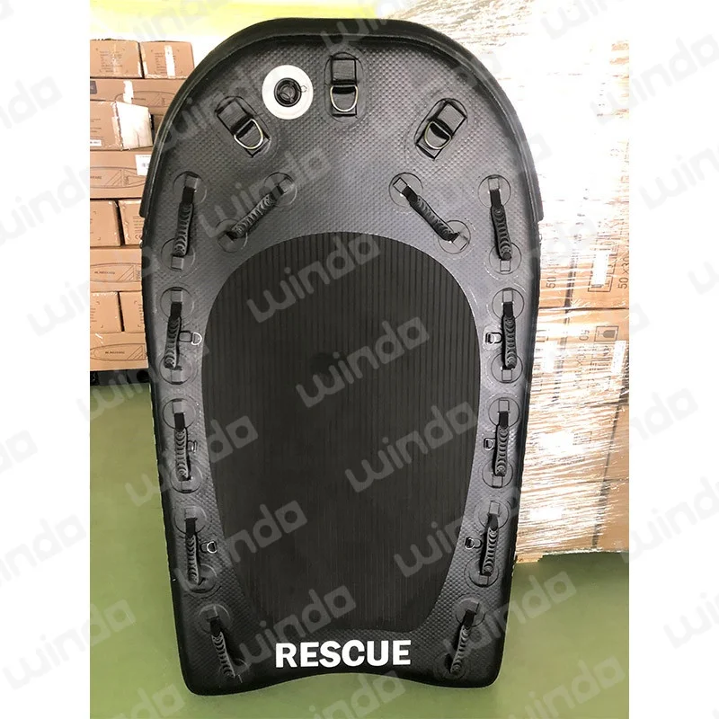 

Black body board sup inflatable lifeguard jet ski rescue sled
