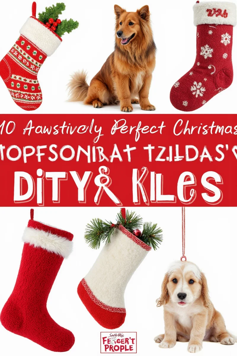 FurHaven plaid Christmas stocking for dogs with flannel lining