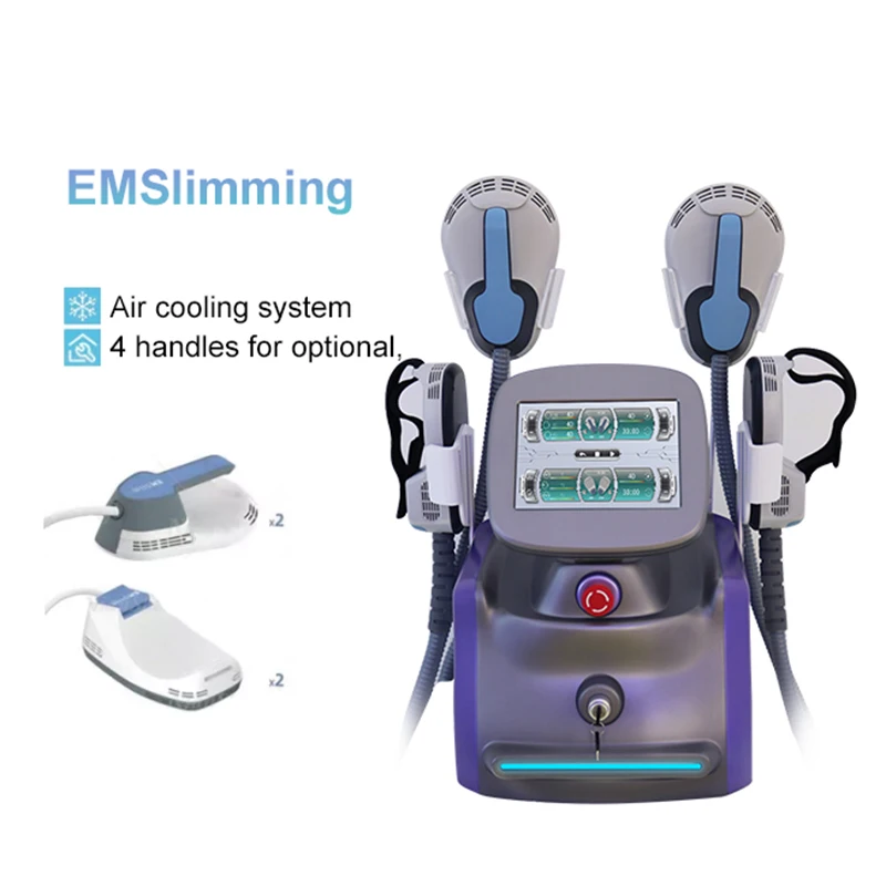 

Wholesale Direct Sales Ems Muscle Stimulation Machine Ems Machine With 4 Handles Ems Body Slimming Device With Modified Figure
