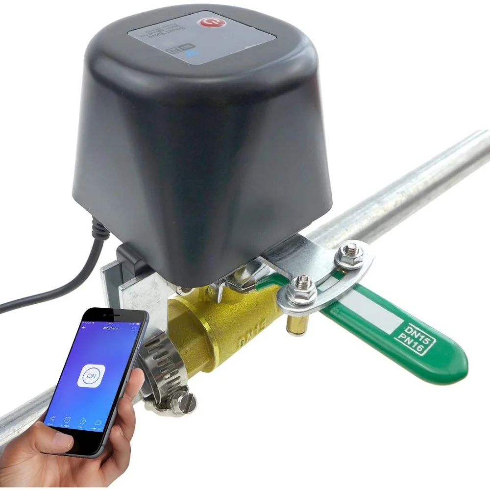 Tuya Alexa Google Voice Control Waterproof Wireless WiFi Smart Water Valve - ANKUX.COM