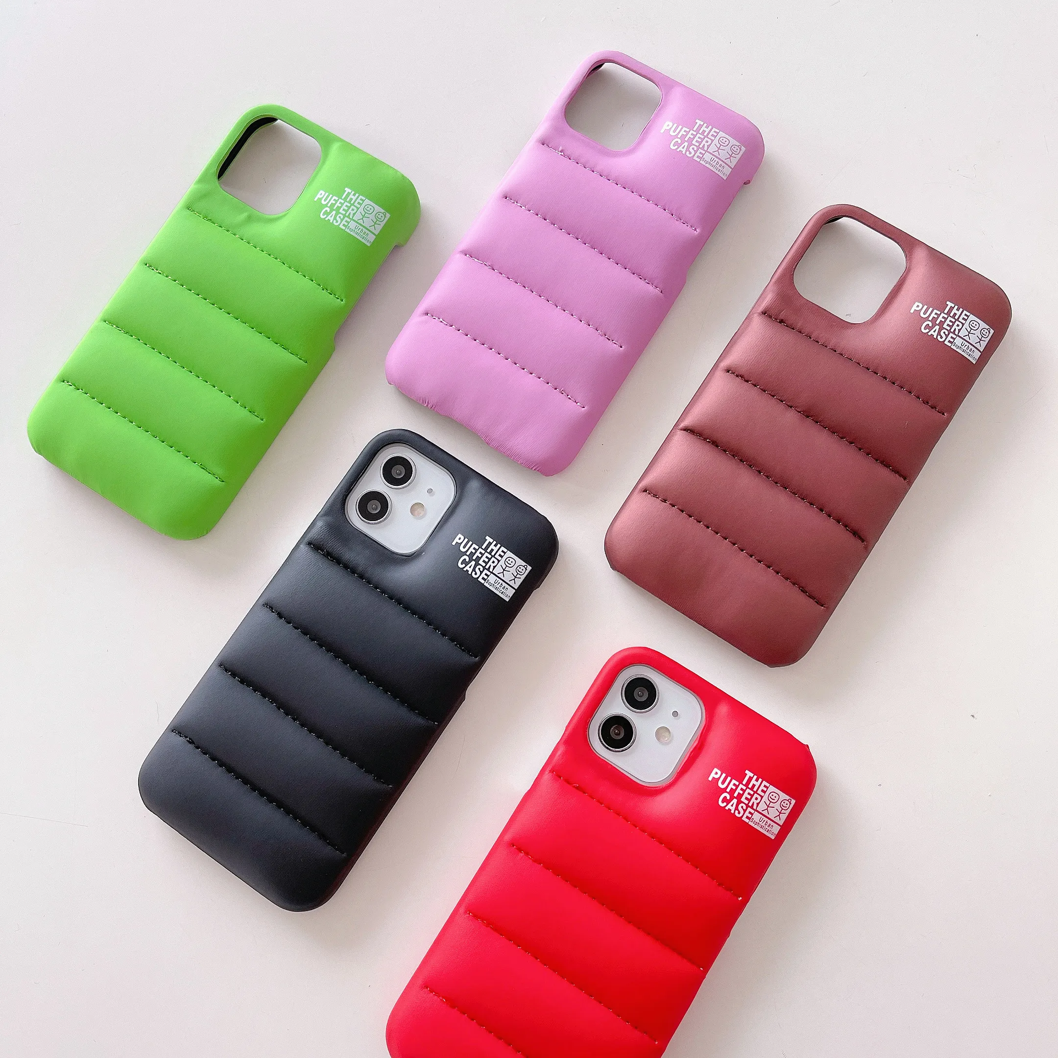 

Leyi Puffer Phone Case Down Jacket Wholesales puffer case for iphone waterproof leather cover for iPhone11 pro max 256GB, 5 colors