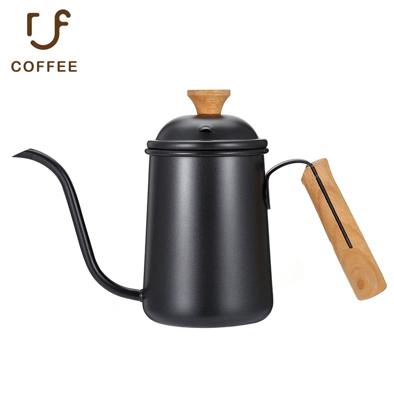 

Everich Eco-Friendly Wood Handle Coffee Pot Stainless Steel Insulated Coffee Pot