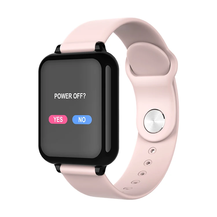 2019  New Arrival B57 Touch Color Screen Fitness Heart Rate Smart watch fitbit For iPhone Android