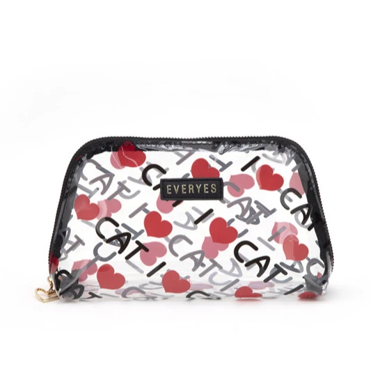 

cute make up bag eco friendly PVC outdoor cosmetic bag with zipper