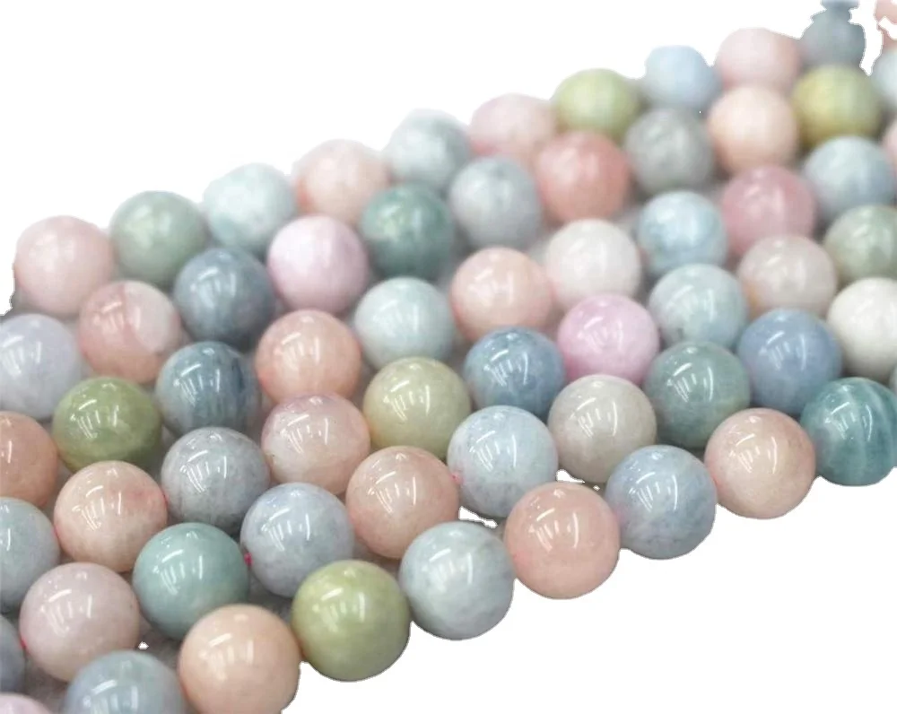 

8mm Natural AAA Morganite Stone Beads