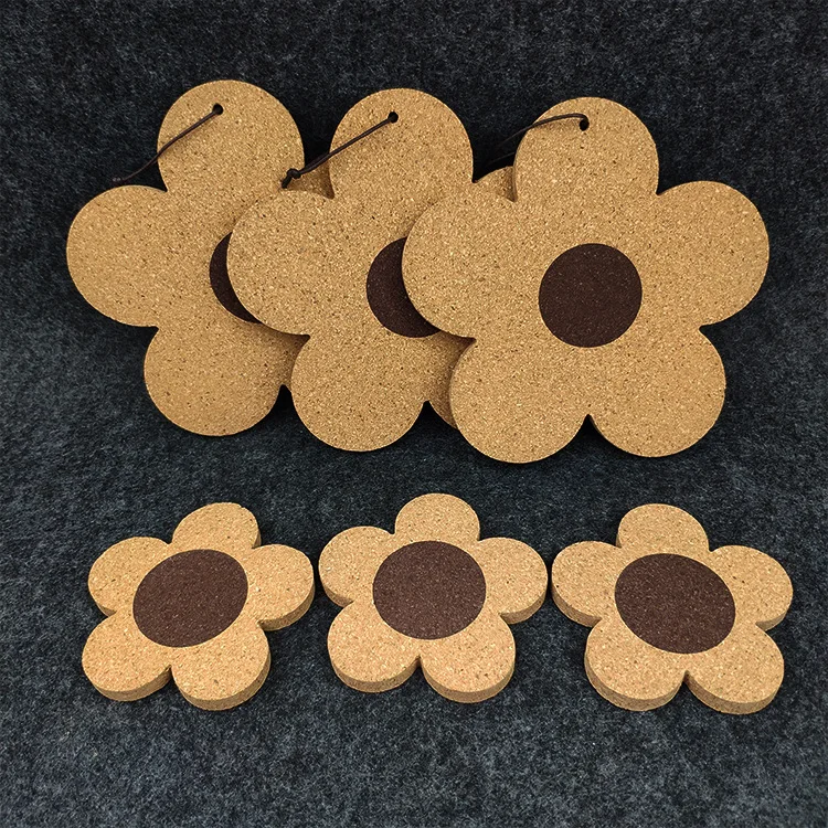 

wood flower absorbable drink cork coasters hot pot resistant pad wooden heat insulating place cup mat beer coffee tea coasters