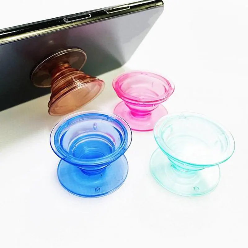 

Transparent Phone Holder Grip Phone Sockets Cellphone Grip Holder Stand Phone Brackets promotional Gifts, 5 colors can choose