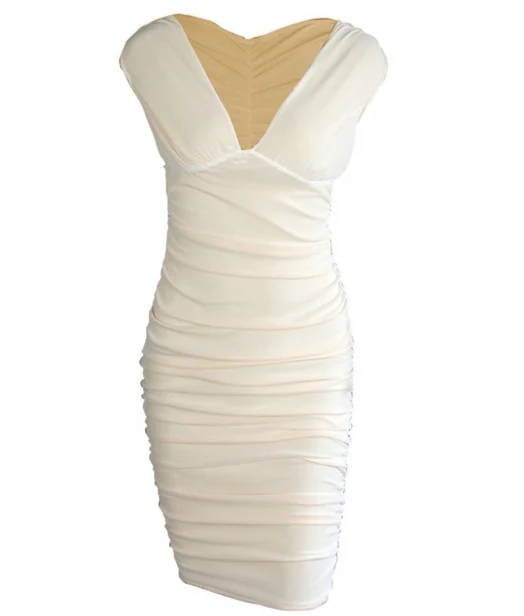 

2020 New Arrival High Quality Women v neck solid color fashion party evening dresses