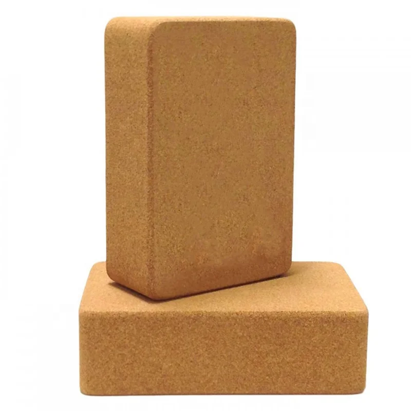 

Custom Logo Eco-friendly Fitness Non-Slip Natural Cork Yoga Block Set