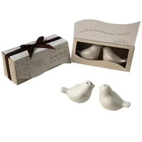 

Ywbeyond cheap wedding gifts souvenirs ceramic Spice Jar Cruet Set Love Birds Custom salt and pepper shakers