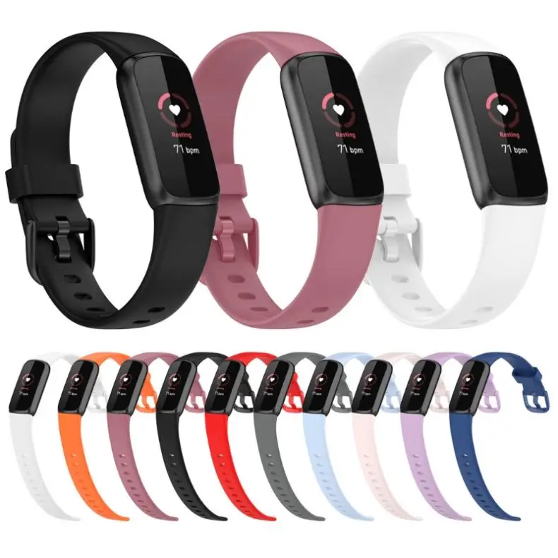 

Silicone Band For Fitbit luxe Soft Sports Watch Wrist Strap Loop Bracelet Replacement Waterproof Sweatp For Fitbit luxe, Multi colors/as the picture shows