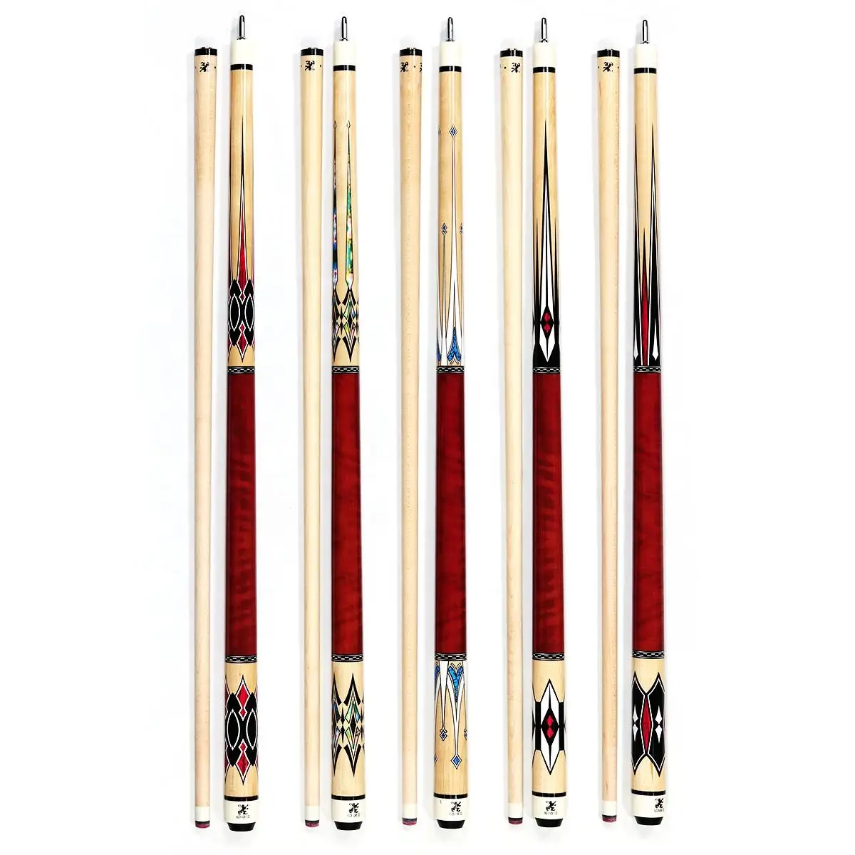 High Quality Uni-loc Joint Full Maple Wood  2pc 58 Inch 11mm/13mm Tip Billiard Pool Cue Stick/taco  for Sale